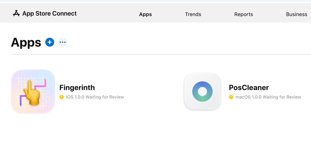 Отправил свои поделки в appstore, ждём