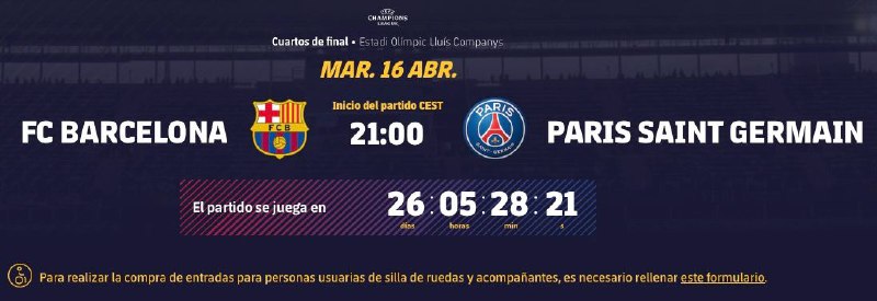 Открылась продажа билетов на матч в Барселоне на четверть финал Лиги Чемпионов сезона 23/24
