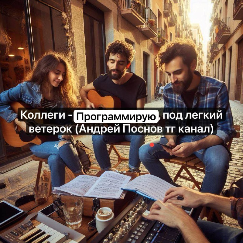 У музыкального ансамбля "Коллеги" вышла новая песня – Программирую под легкий ветерок.