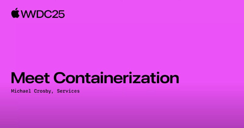 Apple выпустили свой Docker